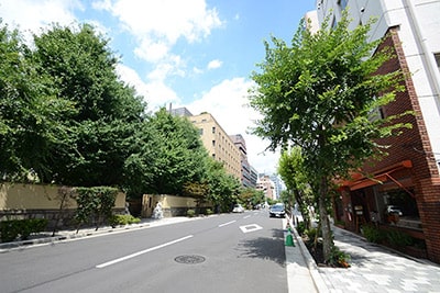 写真：Street of Bancho, where gather local Japanese family for high level public education