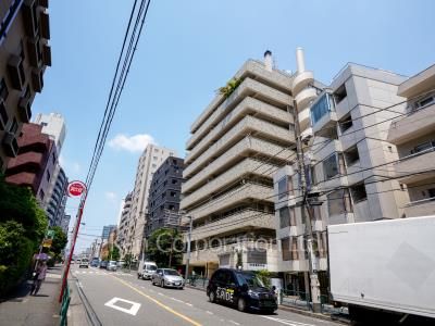 Road on the facade