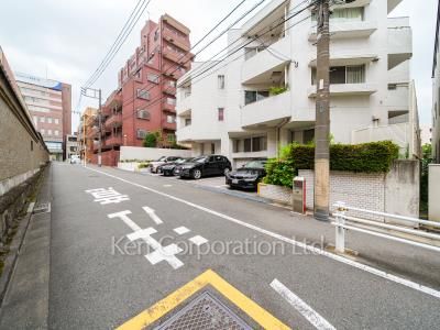 Road on the facade