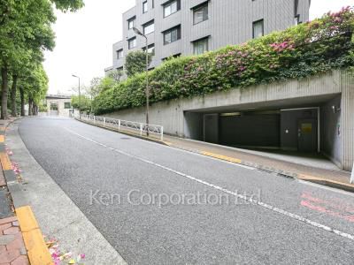 Road on the facade