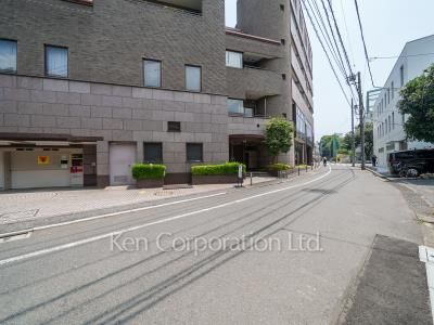 Road on the facade