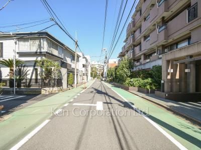 Road on the facade