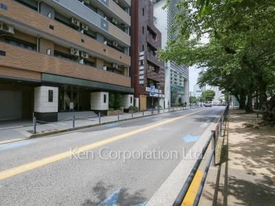 Road on the facade