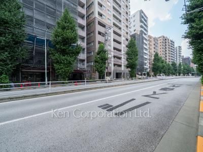 Road on the facade