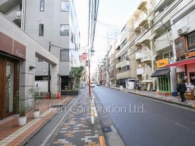 Road on the facade