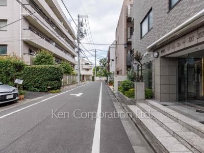 Road on the facade
