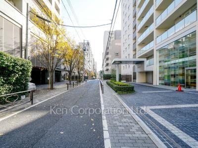 Road on the facade