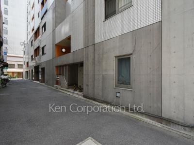 Road on the facade