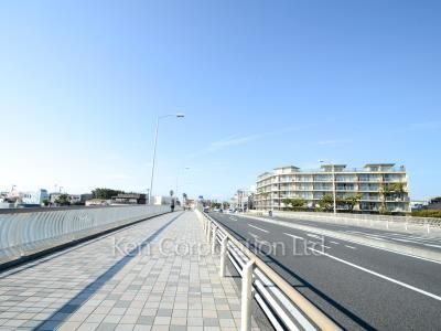 Road on the facade