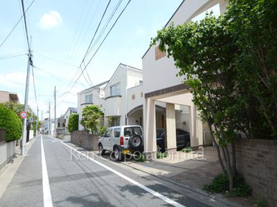 Road on the facade