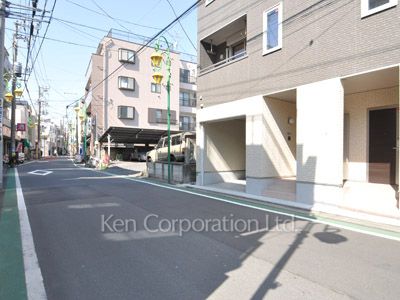 Road on the facade