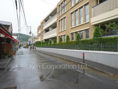 Road on the facade