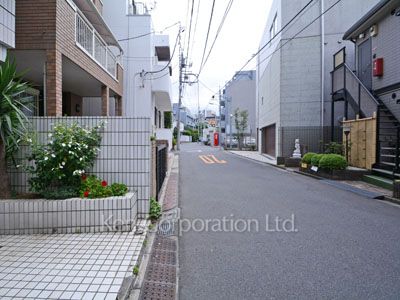 Road on the facade