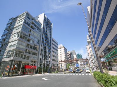Road on the facade