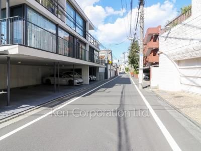 Road on the facade