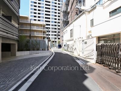 Road on the facade