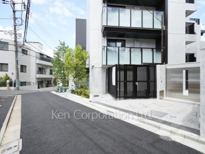 Road on the facade