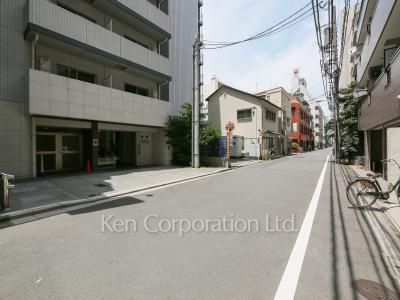 Road on the facade