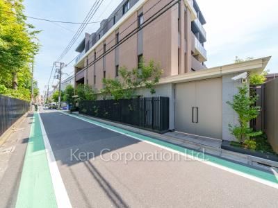 Road on the facade