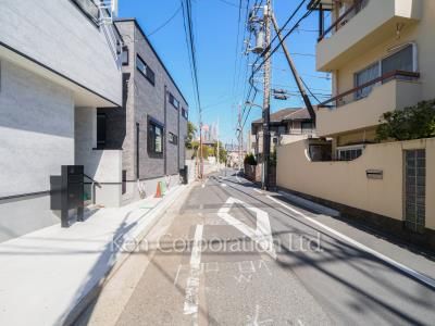 Road on the facade