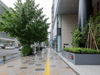 Road on the facade