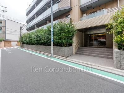 Road on the facade