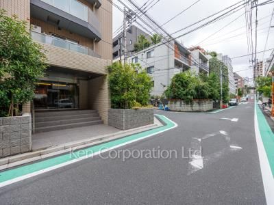 Road on the facade