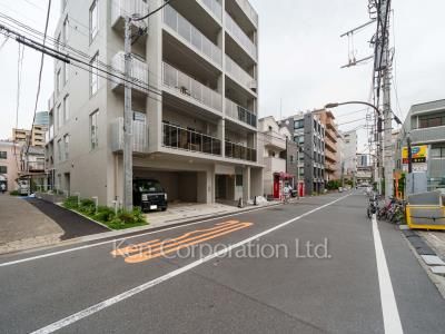 Road on the facade
