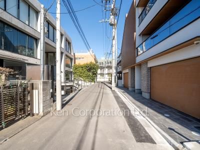 Road on the facade
