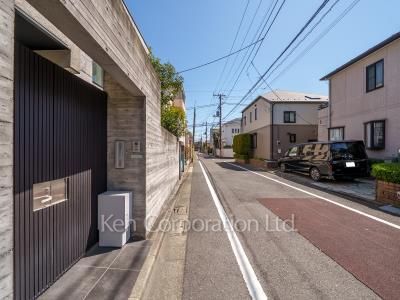 Road on the facade