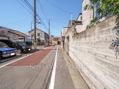 Road on the facade