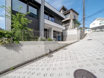 Road on the facade