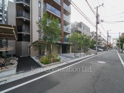 Road on the facade