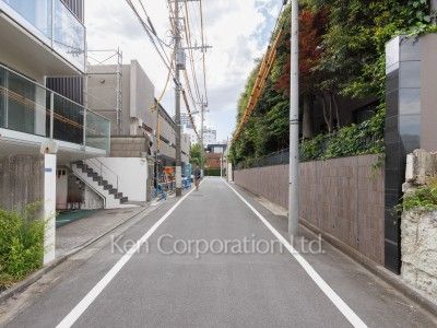 Road on the facade