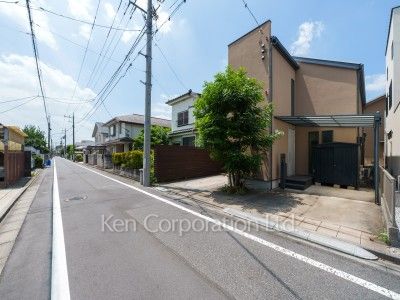 Road on the facade