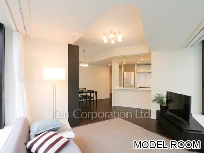 Living-Dining *Staged Unit ※Photo of the same layout on 22 floor. Decoration and fixture may differ.