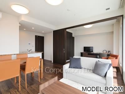 Living-Dining *MODEL ROOM ※Photo of the same layout on 15 floor. Decoration and fixture may differ.