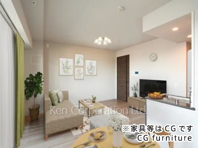 Living-Dining ※Photo of the same layout on 6 floor. Decoration and fixture may differ.