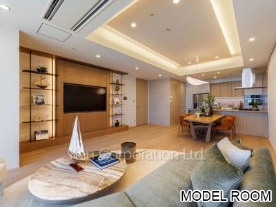 Living-Dining ※Staged Unit ※Photo of the same layout on 31 floor. Decoration and fixture may differ.