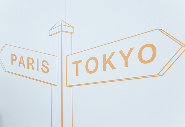 写真：An illustration showing the Tokyo office's connection with the Criteo head office in Paris