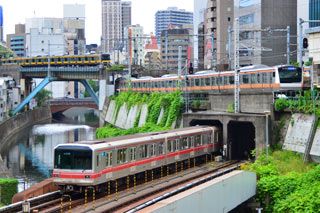 Photo: JR and Metro Train